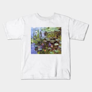 Sea Roses by Claude Monet Kids T-Shirt